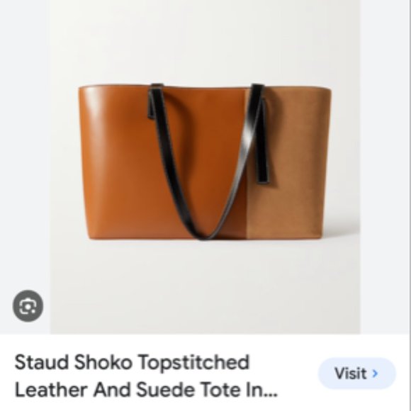 Staud Shoko Topstitched Bag - Picture 1 of 4